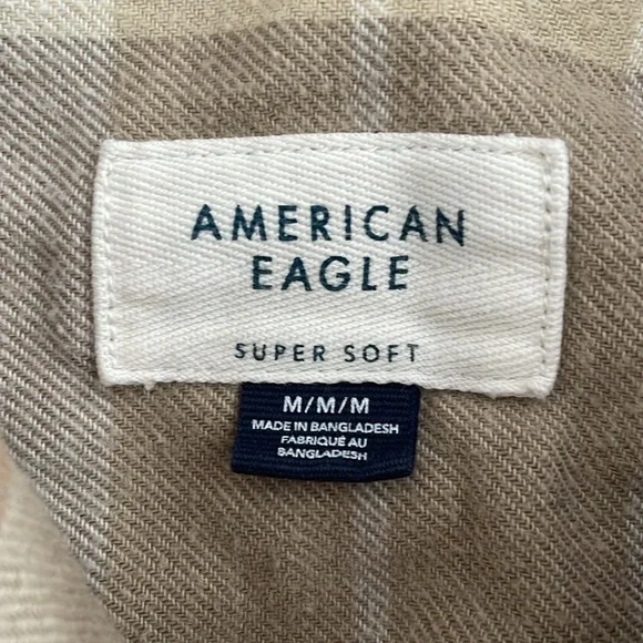 Men’s American Eagle flannel button down shirt bundle size medium - Picture 4 of 5